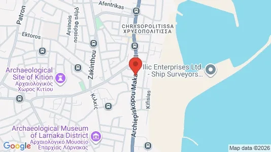 Kontorslokaler till salu i Larnaca - kort over placeringen
