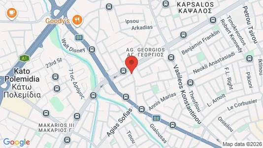 Office spaces for sale i Limassol - kort over placeringen