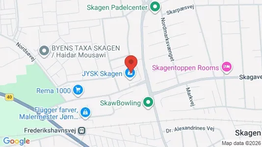 Commercial properties for rent i Skagen - kort over placeringen