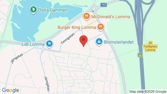 Företagslokaler för uthyrning i Lomma - kort over placeringen