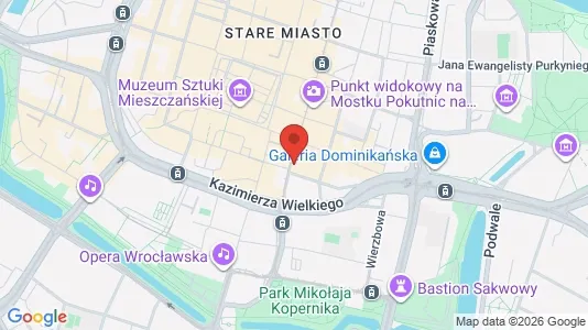 Espacios de oficina En alquiler i Wrocław - kort over placeringen
