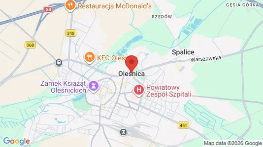 Office spaces for rent i Oleśnicki - kort over placeringen