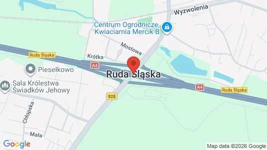 Büros zur Miete i Ruda Śląska - kort over placeringen