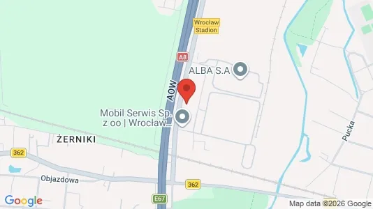 Lokale biurowe Do wynajęcia i Wrocław - kort over placeringen