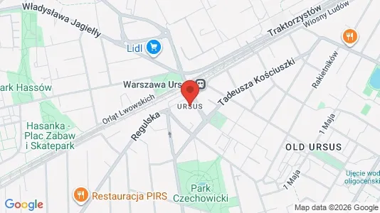 Espacios de oficina En alquiler i Varsovia Ursus - kort over placeringen