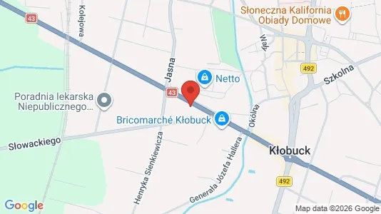 Kontorer til leie i Kłobucki - kort over placeringen
