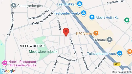 Lokaler til leje i Venlo - kort over placeringen