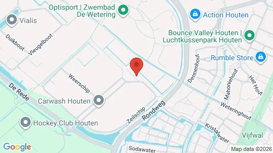 Commercial properties for rent i Houten - kort over placeringen