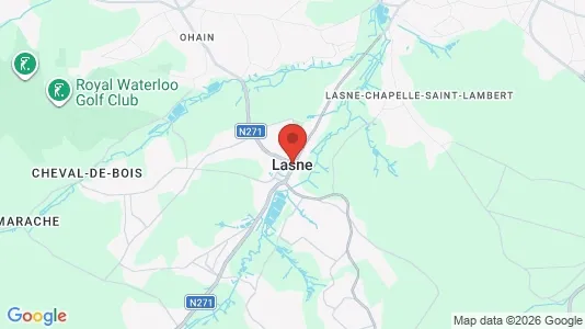 Kontorlokaler til leje i Lasne - kort over placeringen