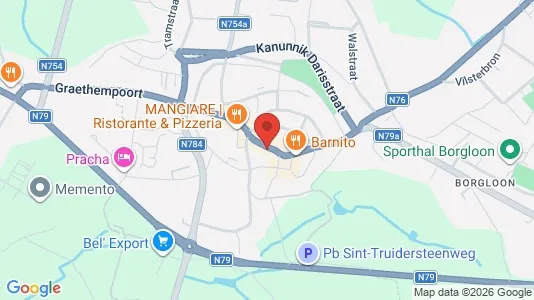 Gewerbeflächen zur Miete i Borgloon - kort over placeringen
