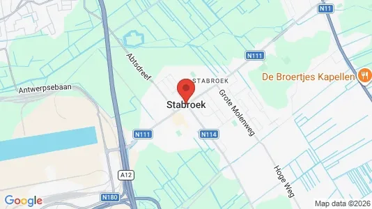 Liikekiinteistöt Vuokrattavana i Stabroek - kort over placeringen