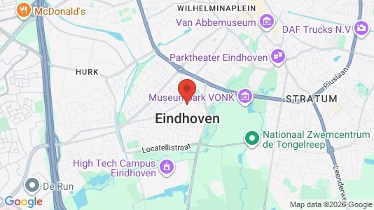Butikslokaler för uthyrning i Eindhoven - kort over placeringen
