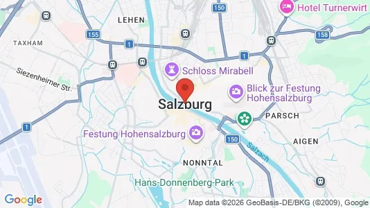 Office spaces for rent i Salzburg - kort over placeringen
