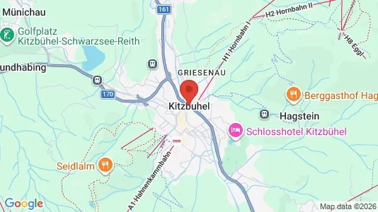 Kontorslokaler för uthyrning i Kitzbühel - kort over placeringen