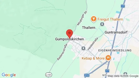 Lokaler til salgs i Gumpoldskirchen - kort over placeringen