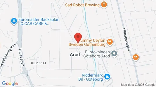 Industrial properties for rent i Lundby - kort over placeringen