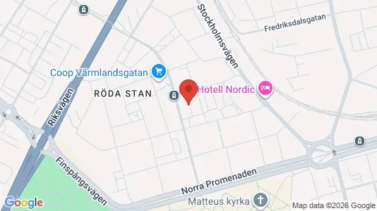 Commercial properties for rent i Norrköping - kort over placeringen