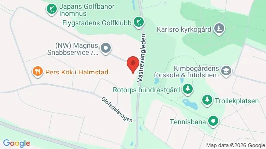 Propiedades industriales En alquiler i Halmstad - kort over placeringen