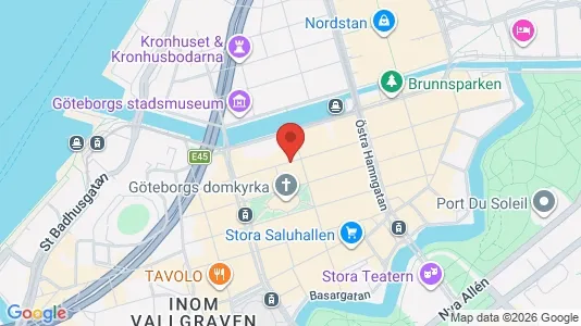Kontorlokaler til leje i Gøteborg Centrum - kort over placeringen