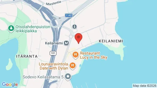 Kontorlokaler til leje i Espoo - kort over placeringen