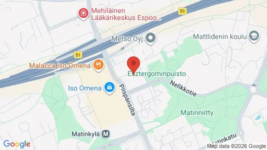 Företagslokaler för uthyrning i Esbo - kort over placeringen