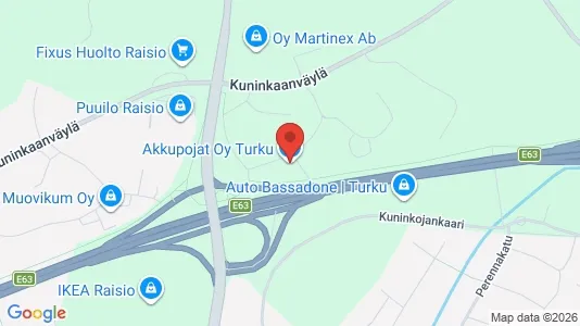 Lokaler til leje i Turku - kort over placeringen
