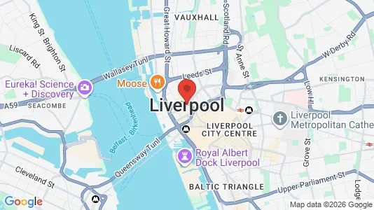 Commercial properties for rent i Liverpool - Merseyside - kort over placeringen
