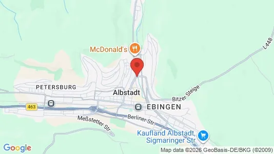 Restaurants for rent i Zollernalbkreis - kort over placeringen
