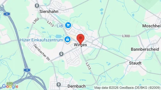 Warehouses for rent i Westerwaldkreis - kort over placeringen