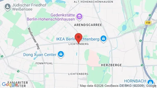 Office spaces for rent i Berlin Lichtenberg - kort over placeringen