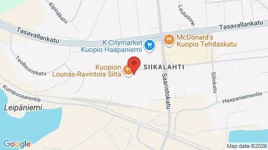 Lager til leie i Kuopio - kort over placeringen