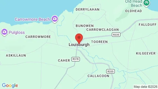 Commercial properties for rent i Louisburgh - kort over placeringen