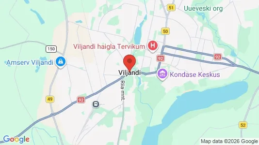 Office spaces for sale i Viljandi - kort over placeringen