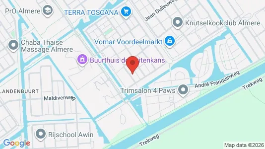 Lokaler til salgs i Almere - kort over placeringen