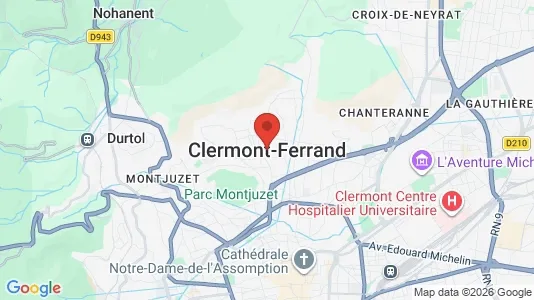 Ladenlokale zur Miete i Clermont-Ferrand - kort over placeringen