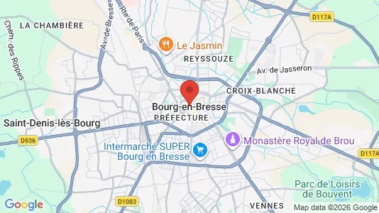 Tiendas En alquiler i Bourg-en-Bresse - kort over placeringen