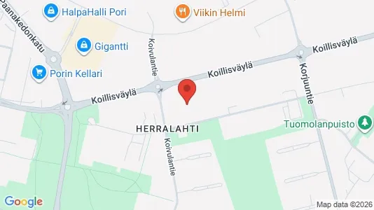 Industrilokaler för uthyrning i Björneborg - kort over placeringen