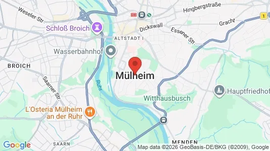 Office spaces for rent i Mülheim an der Ruhr - kort over placeringen
