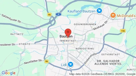 Lager til salgs i Bautzen - kort over placeringen