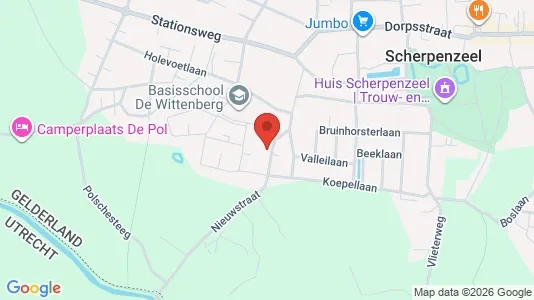 Commercial properties for rent i Scherpenzeel - kort over placeringen