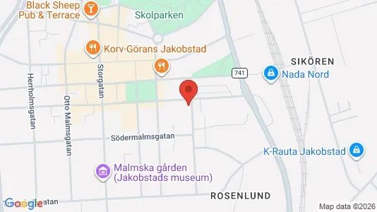 Propiedades comerciales En venta i Pietarsaari - kort over placeringen