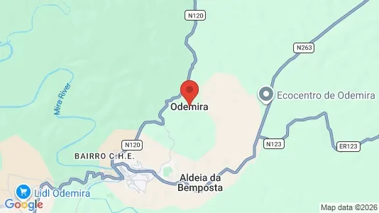 Lokaler til leie i Odemira - kort over placeringen