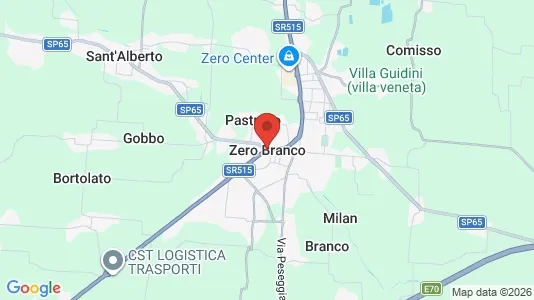 Gewerbeflächen zur Miete i Zero Branco - kort over placeringen