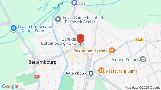 Gewerbeflächen zur Miete i Bettembourg - kort over placeringen