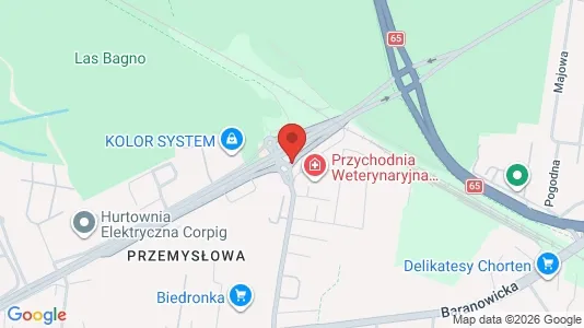 Commercial properties for rent i Białystok - kort over placeringen