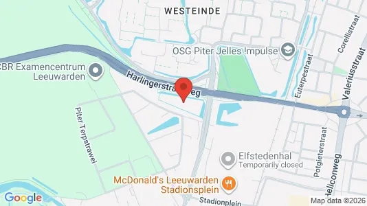 Office spaces for rent i Leeuwarden - kort over placeringen