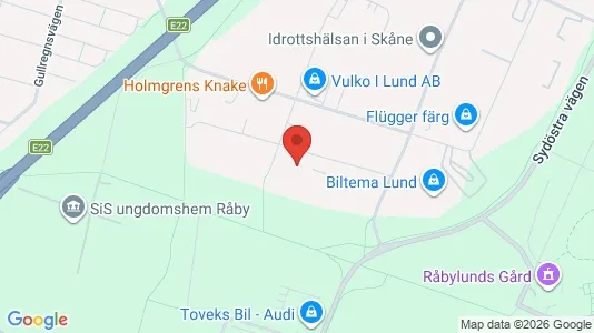 Magazijnen te huur i Lund - Foto uit Google Street View