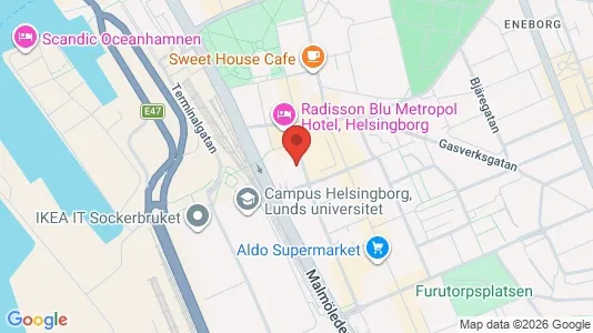 Kontorslokaler för uthyrning i Helsingborg – Foto från Google Street View