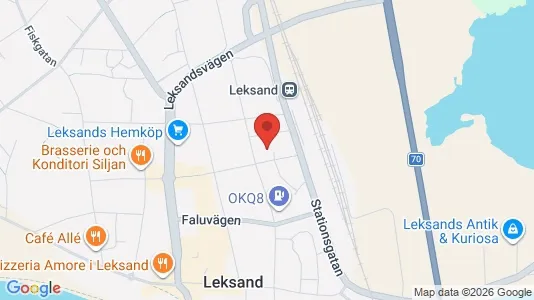 Kontorlokaler til leje i Leksand - Foto fra Google Street View