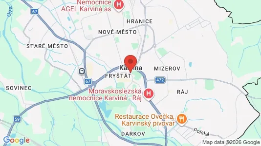 Kaupat Vuokrattavana i Karviná - Kuva Google Street Viewstä